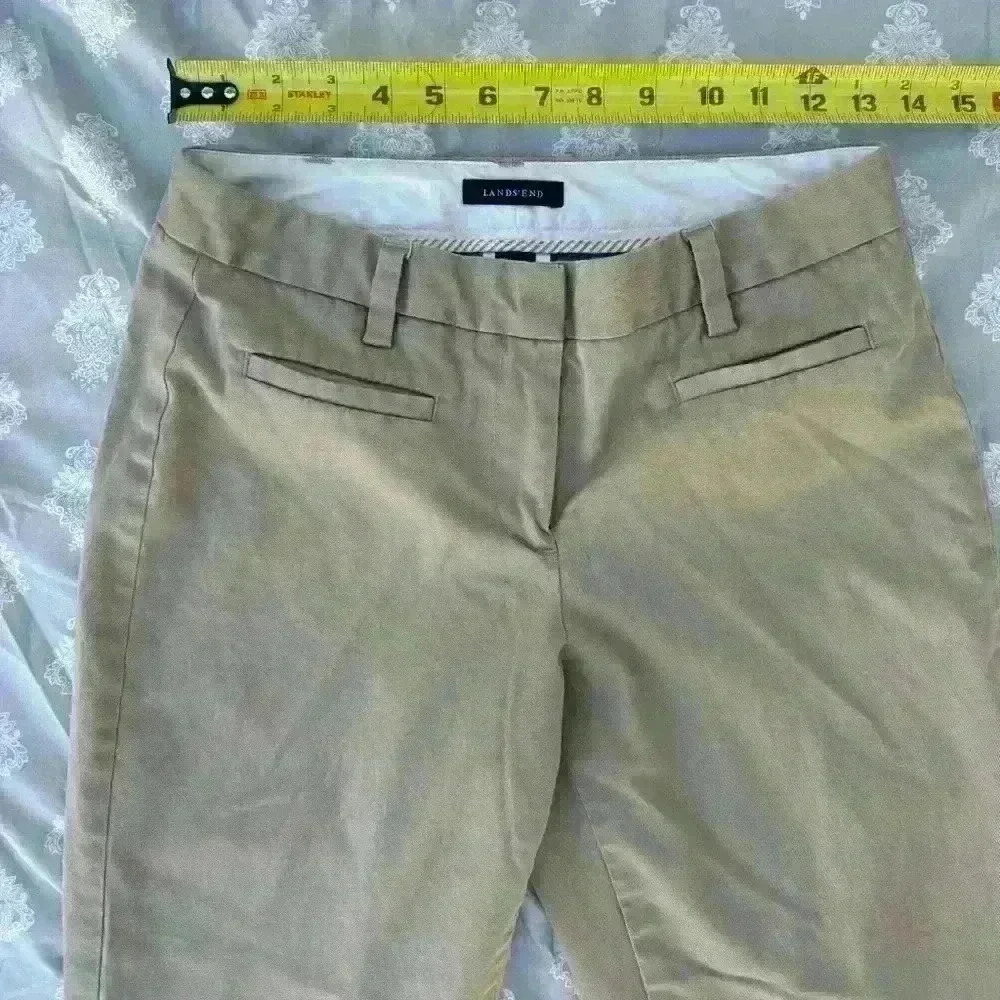 Lands End Mid Rise Classic Straight Leg Chino Ankle Pants Women’s Size 2 - Picture 6 of 10